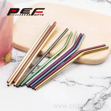 Eco-friendly stainless steel straw set